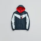 Abstract Color Block Windbreaker