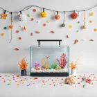Aquarium Heavily Decorated Background