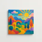 Colorful Mural Canvas
