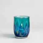 Painted Glass Candle Holder