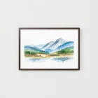 Watercolor Landscape Print