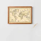 Framed Vintage Map