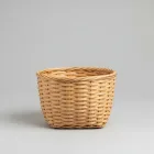 Bamboo Lined Wicker Basket