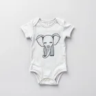 Baby Elephant Print Bodysuit