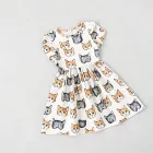 Cute Cat Print Dress