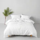 Classic White Cotton Duvet Cover