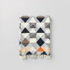 Geometric Print Throw Blanket