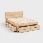 Bed Frame with Storage Drawers