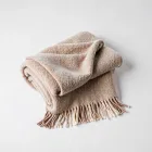 Comfortable Wool Blend Throw Blanket