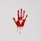 Bloody Handprint Window Clings