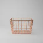 Rose Gold Wire Storage Basket