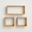 Bamboo Wall Shelf Set