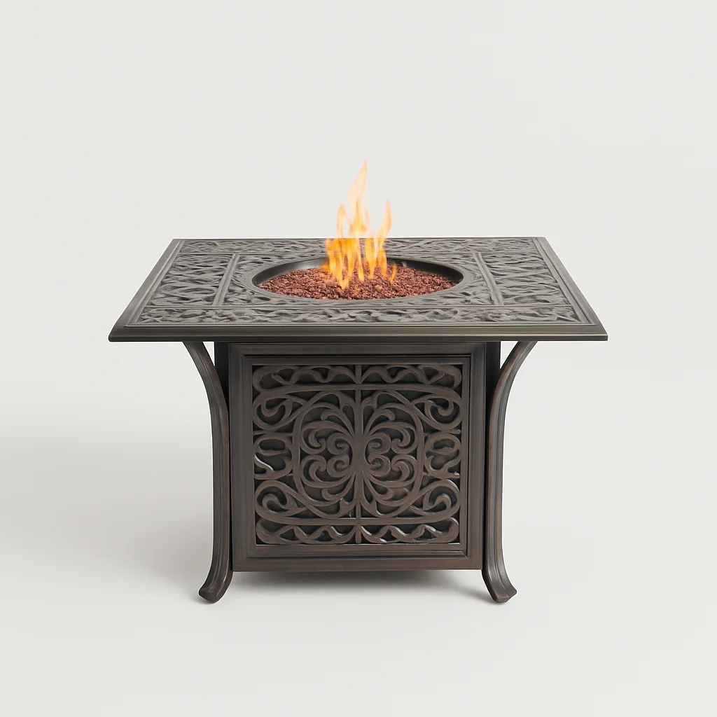 Cast Aluminum Fire Pit Table