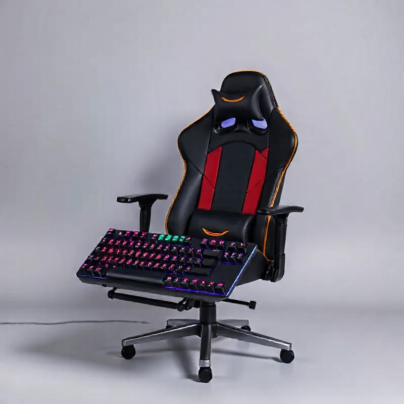 Gaming Chair with RGB Keyboard