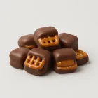 Caramel Chocolate Covered Pretzel Bites