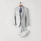 Modern Fit Light Gray Suit