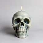 Creepy Skull Candle