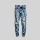 Distressed Denim Joggers
