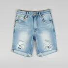 Distressed Denim Shorts
