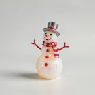Glittering Snowman Figurine