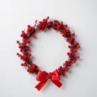 Elegant Red Christmas Wreath