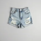 Distressed High-Waisted Shorts