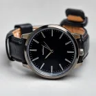 Elegant Black Leather Watch