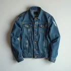 Edgy Distressed Denim Jacket