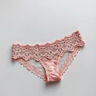 Embroidered Lace Thong