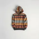 Ethnic Print Hoodie