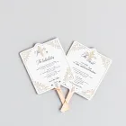 Enchanting Wedding Program Fans