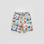 Fun Print Drawstring Shorts