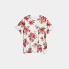 Floral Print Oversized Tee