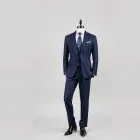 Navy Pinstripe Suit