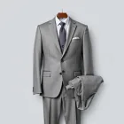 Formal Gray Fitted Suit