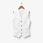 Smart White Waistcoat