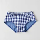 Gingham Print High-Waisted Briefs