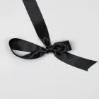 Classic Black Satin Ribbon
