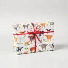 Farm Animal Themed Gift Wrap