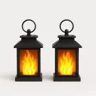 Solar Flame Lanterns Set