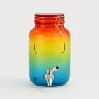 Colorful Glass Beverage Dispenser