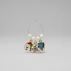 Set of Decorative Wine Charms