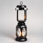 Traditional Solar Lantern - Black