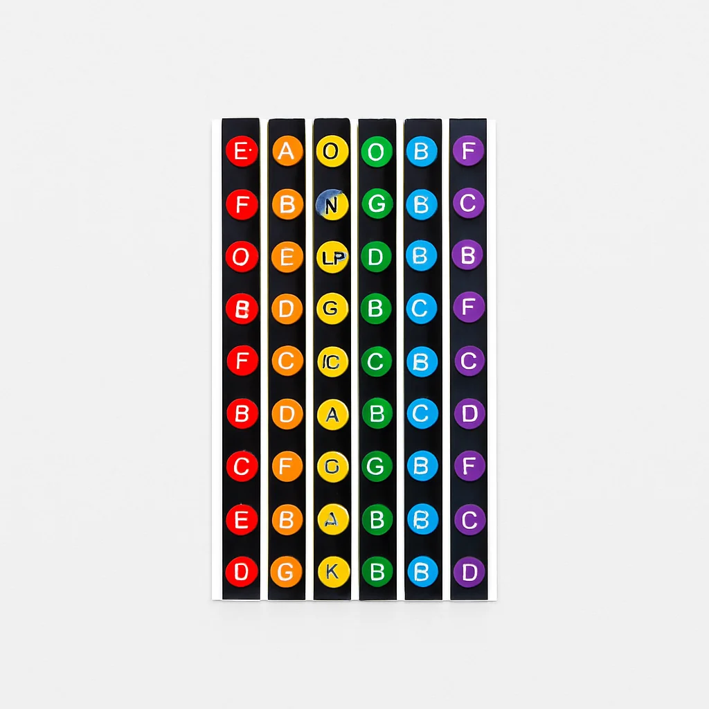 Guitar Note Stickers