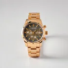 Gold Plated Chrono Watch