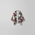 Graffiti Print Kimono Jacket