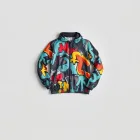 Graffiti Print Windbreaker