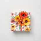 Bright Summer Flowers Gift Wrap