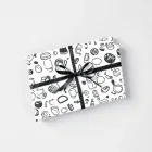 Black and White Doodles Gift Wrap
