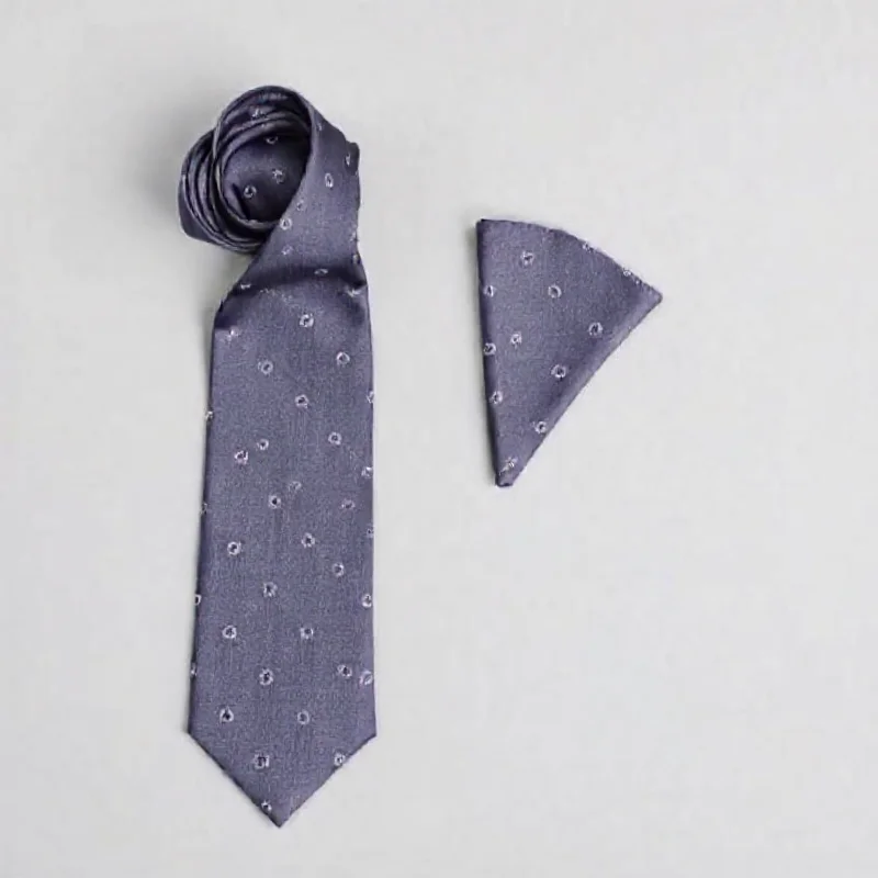 Groom's Tie and Pocket Square Set